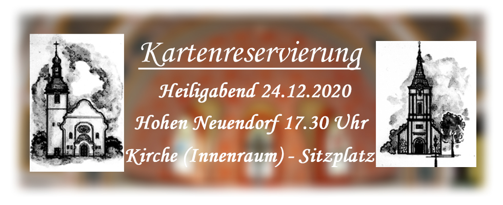 Kartenreservierung Kirchengemeinde Hohen Neuendorf-Stolpe